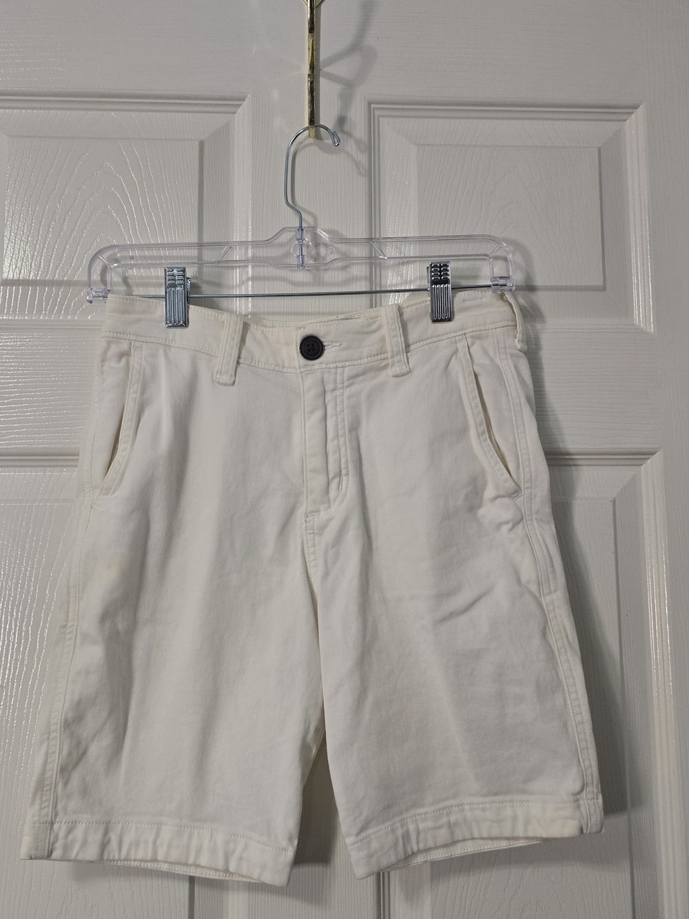 abercrombie kids White Kids Shorts with Branded Waist Label